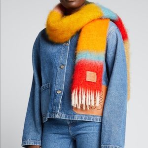 LOEWE
Multicolor Striped Mohair-Wool Scarf